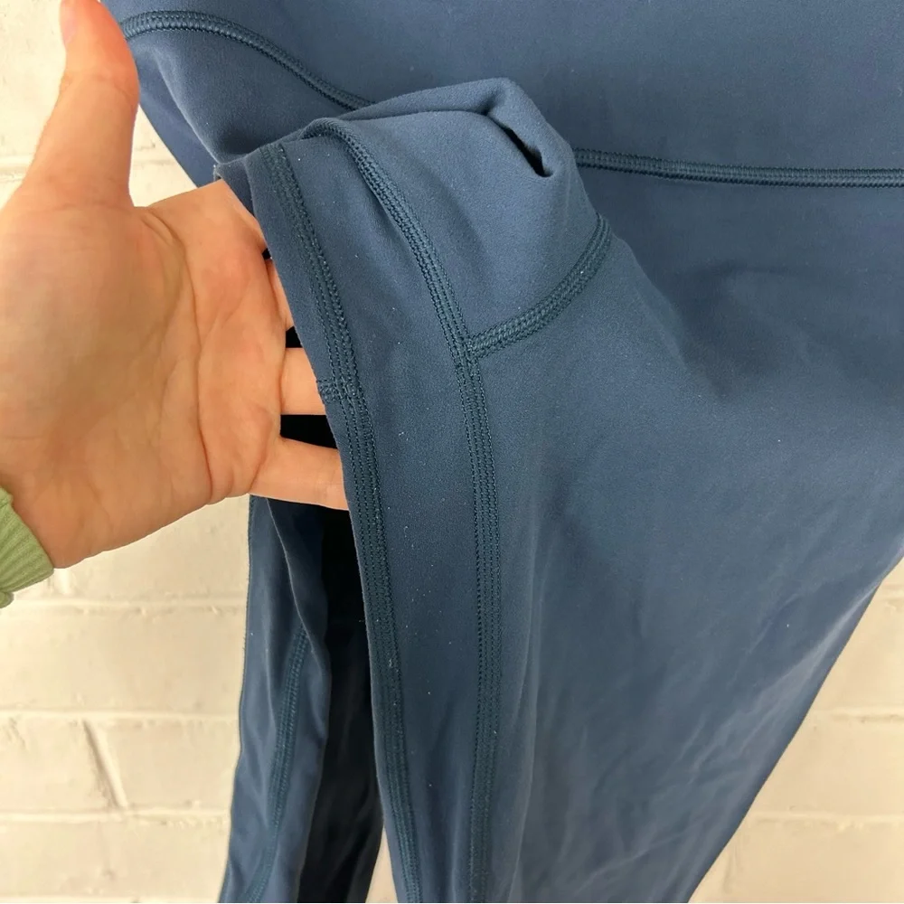Lululemon Blue Align High Rise Crop Leggings Size 8